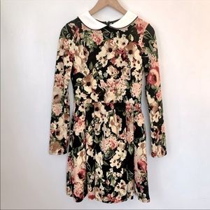 Smak Parlour Long Sleeve Floral Print Dress